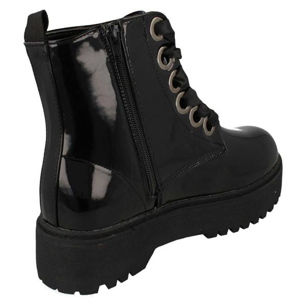 Spot On Ladies Spot On Platform Ankle Boots F51044
