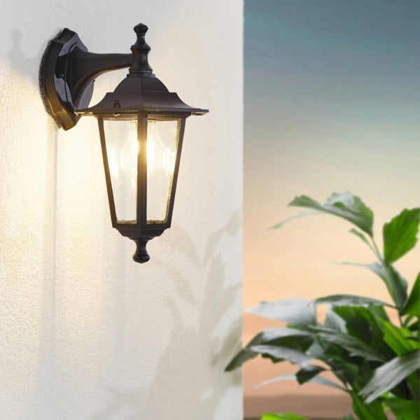 EGLO Laterna 4 Lantern-Style Black Outdoor Light