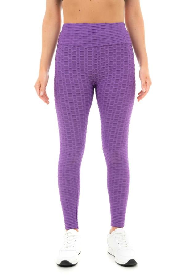 Women's Honeycomb Waffle Leggings - Purple