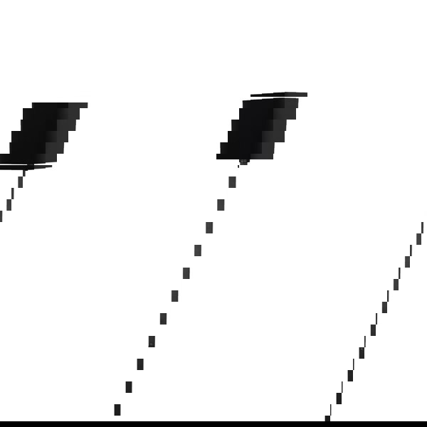 Milagro Napoli Floor Lamp Matt Black And Gold Hand Made High Quality Metal And Fabric Construction