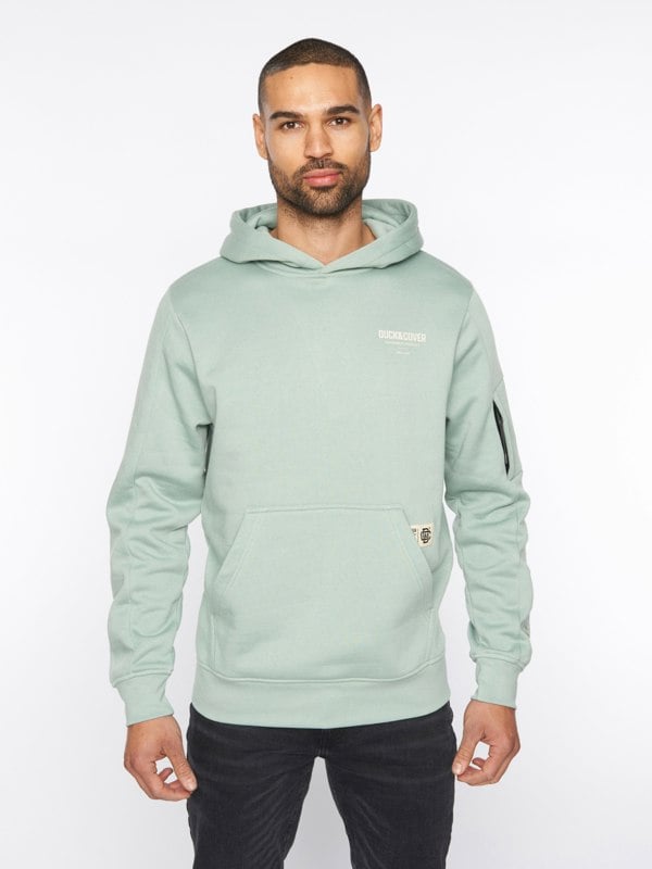 Duck and Cover Lewys Hoodie - Sage