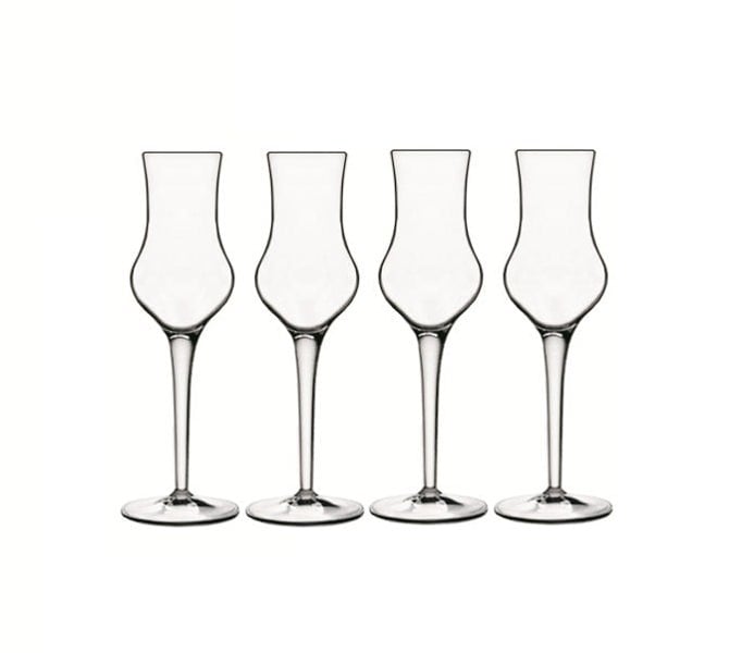 Luigi Bormioli Michelangelo Masterpiece Grappa Glasses, 95ml x 4