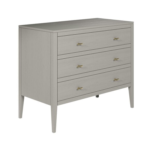 Wyld Haus Salvador Mist Grey Wood Grain 3 Drawer Chest