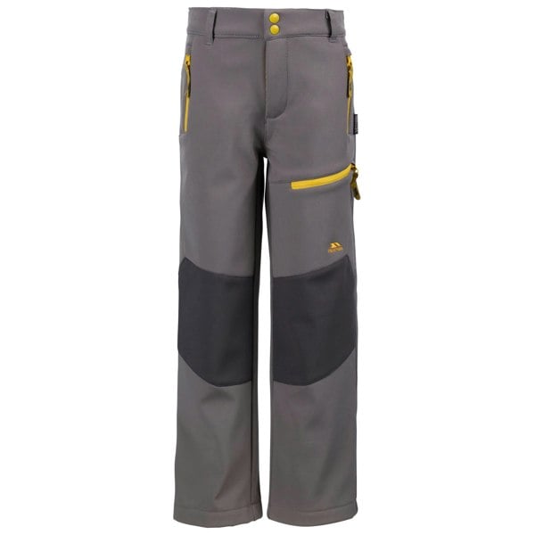 Trespass Childrens/Kids Hurry Hiking Trousers - Storm Grey/Yellow Sulphur