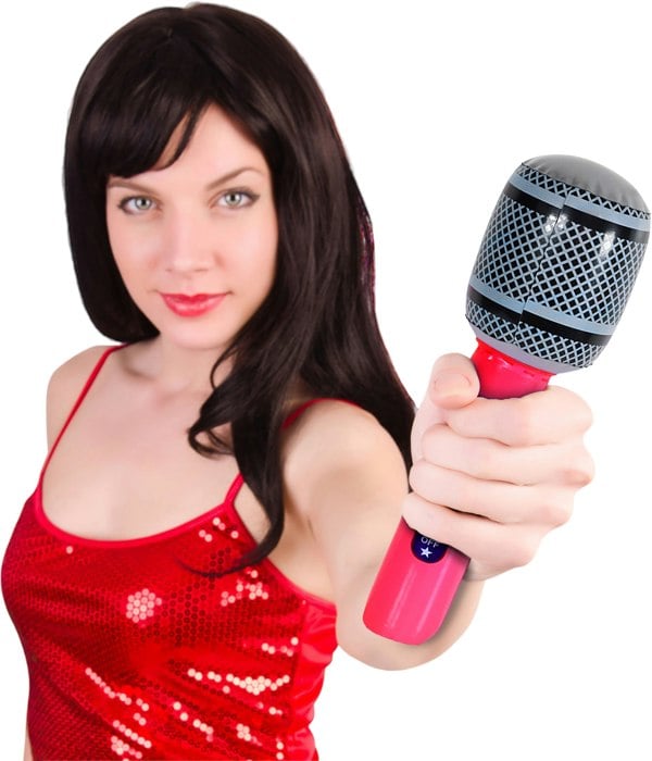 Cheetah Party Inflatable 20cm Microphone