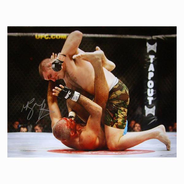 Michael Bisping signed 16x12 photo — Premium framing