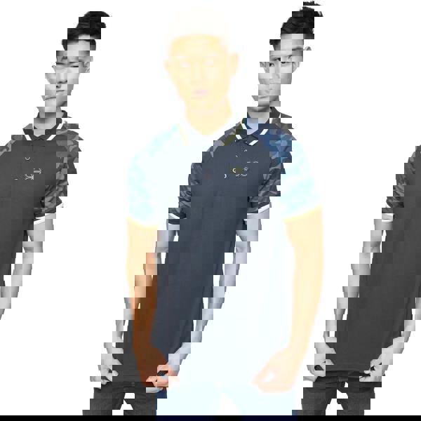 Crosshatch Mens Cramdark Camo Polo Shirt - Navy - 