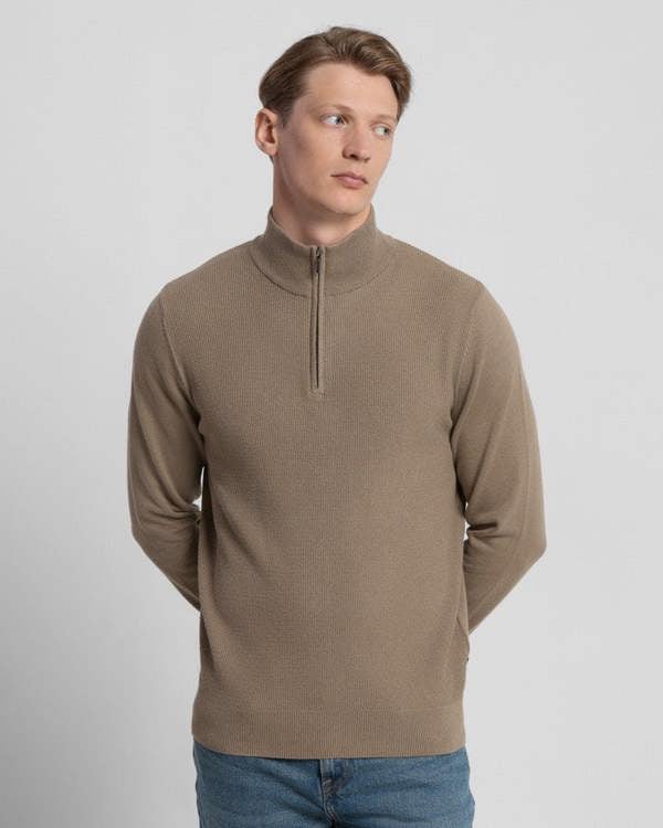 Steel & Jelly Knitted 1/4 Zip Jumper