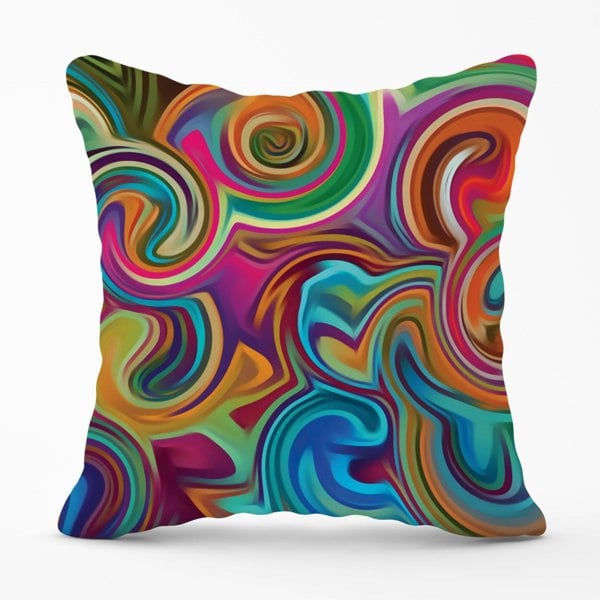 Warren Reed Colourful Wave Pattern Cushions