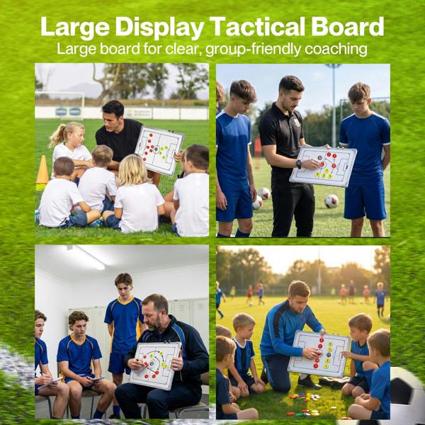 Centra Magnetic Football Tactics Board Double Sided Soccer Coaching Clipboard Training