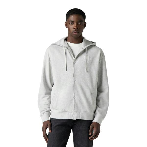 Levis Mens Alder Bomber Hoodie - Grey - 