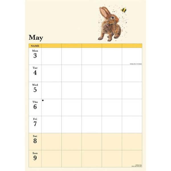 Bree Merryn A3 Family Planner 2027, Family Planners, Week To View, Animals, Gift