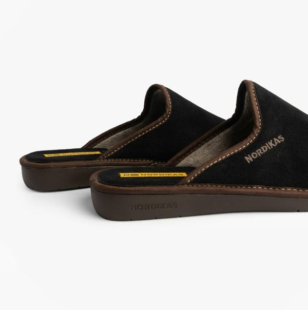 Nordikas 131 DUBLIN Mens Mule Slippers Black