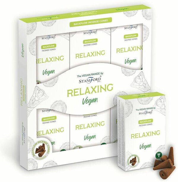 Stamford Vegan Backflow Incense Cones for Home Fragrance, 72 cones