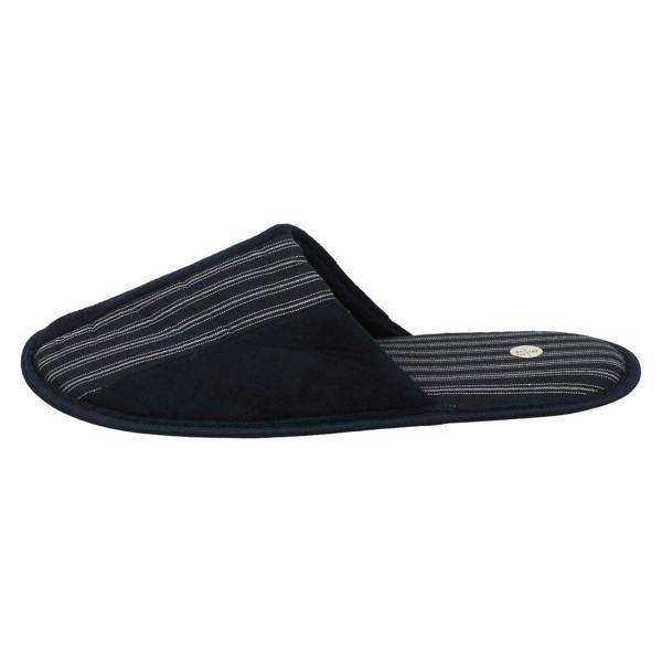 Spot On Mens Spot On Stripy Mule Slippers X2118