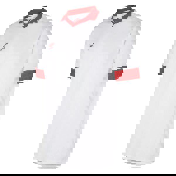 Umbro Mens Tempest Jersey - White/Vermillion - 