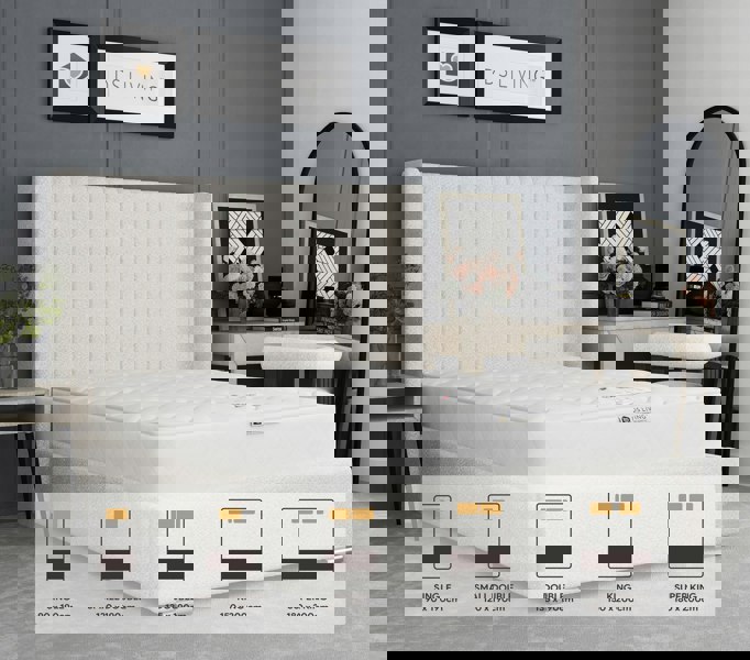 DS Living Bliss Gel Enhanced 13.5 Bonnell Spring Mattress - 5ft - King - Glacier by DS Living