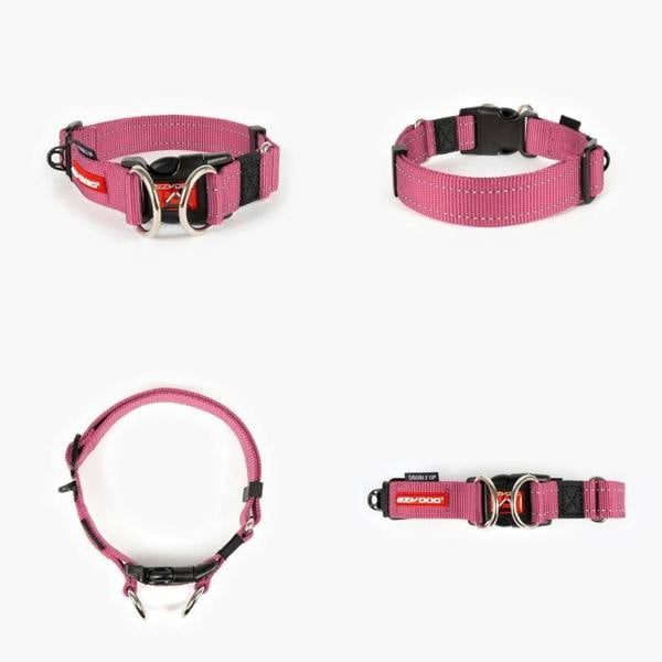EzyDog Double Up Dog Collar in Pink