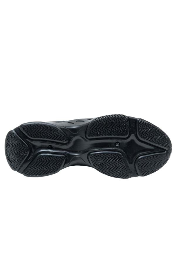 Crystal Comfort Flexi Trainers Black, featuring slip on style