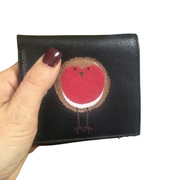 Mala Leather Bobbie Robin Bird Small Leather Purse