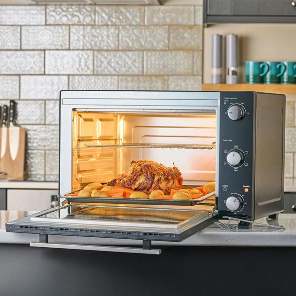 Cooks Professional 48L Mini Oven | Black / Silver