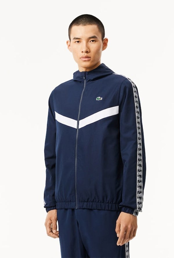 Lacoste Men's Tennis Monogram Track Jacket - Navy