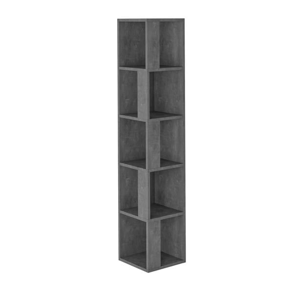 Decortie Piano Modern Corner Bookcase Tall Display Unit 158.9cm