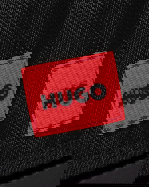 HUGO Mens GB Nylon Multicard Wallet -   logo detail