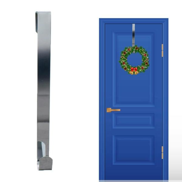 3cm Metal Wreath Hanger Silver for Doors, Festive Displays and Everyday Home Organisation image 8