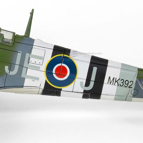 a model airplane with a painted design