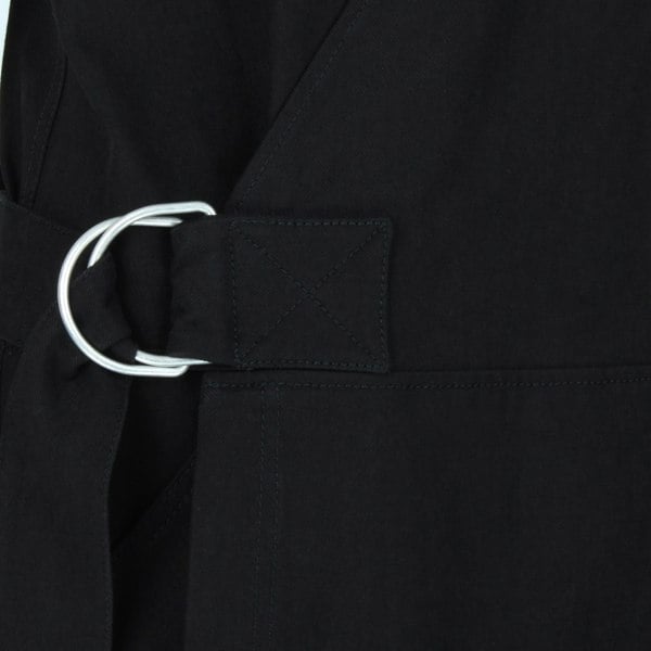 Raey long day dress in a luxurious black twill cotton