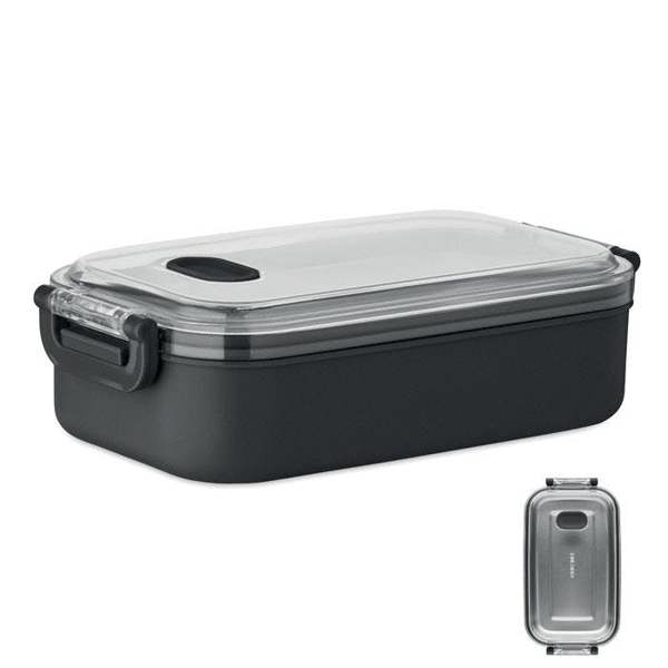 MidOcean Hoagie Polypropylene Lunch Box - Black - 