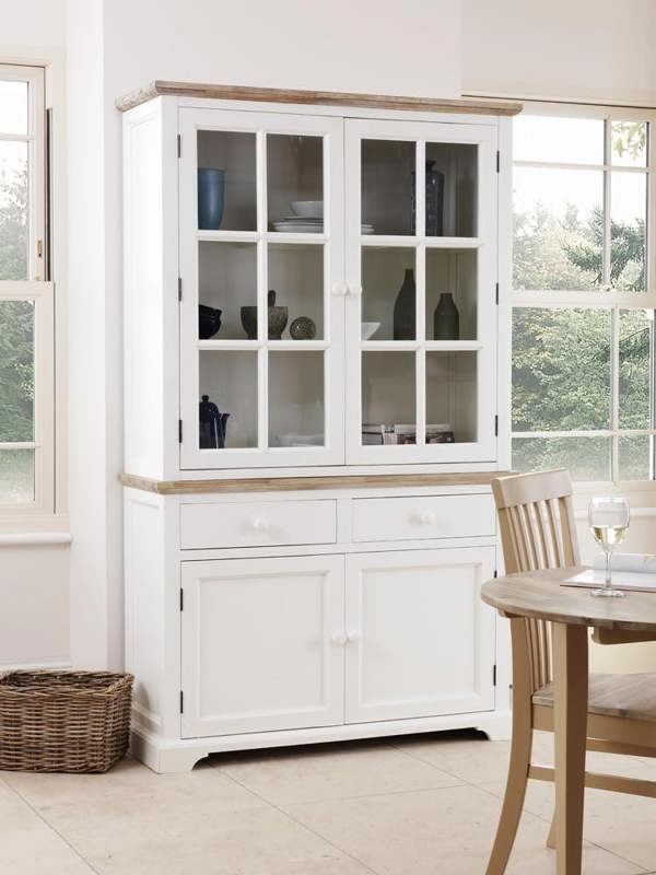 Statement Furniture Florence Glass Door Display Cabinet Large Dresser Assembled