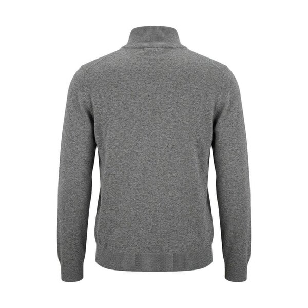 BOSS Kanobix Zip Neck Jumper Grey