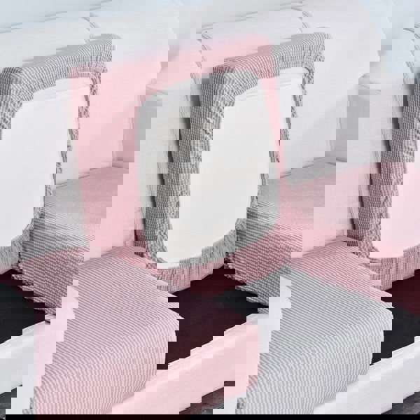 Anyhouz Anyseat Sofa Cover Old Rose Polyester Thick Stretchable Cushion For Living Room 1Pc Enlarge Size 160-185cmx60-90cm