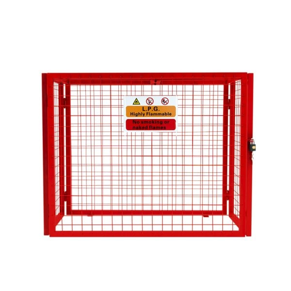 Monstershop Red Gas Bottle Collapsible Mesh Cage - 92cm x 110cm x 50cm