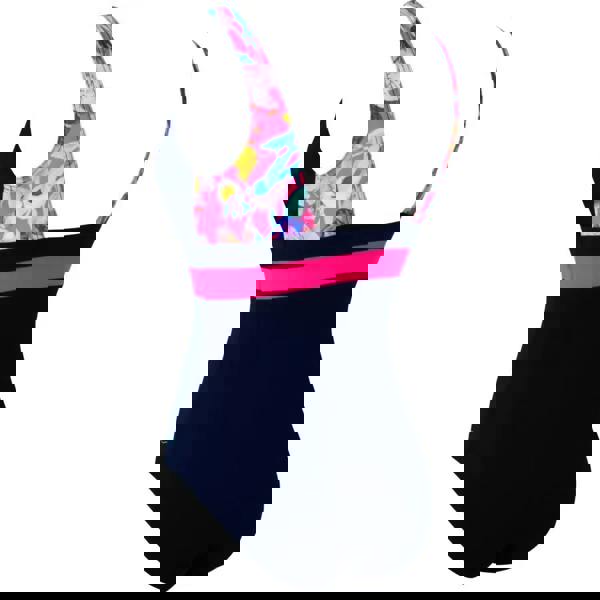 Zoggs Paradiso Squareback Swimsuit - Navy/Pink