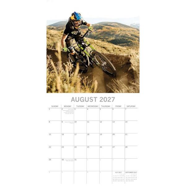 Mountain Biking Calendar 2027, Wall Calendars, Month To View, Sports, Gift