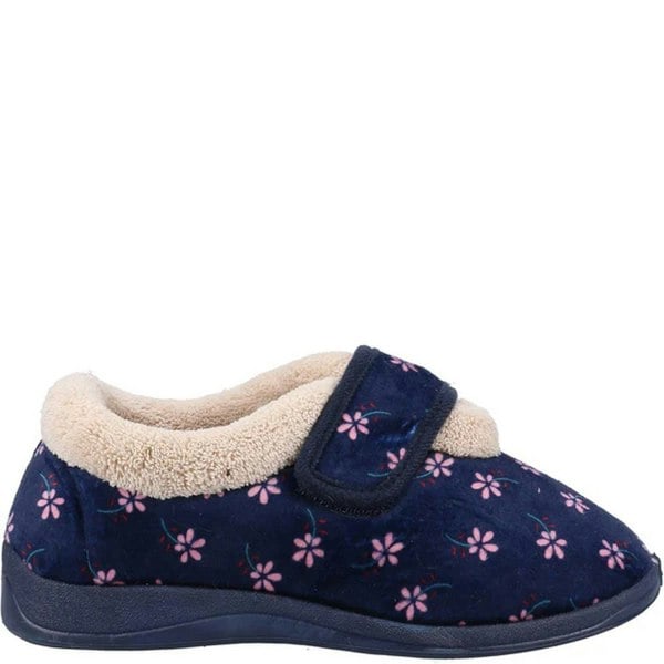 Fleet & Foster Womens/Ladies Tunnis Slippers - Navy