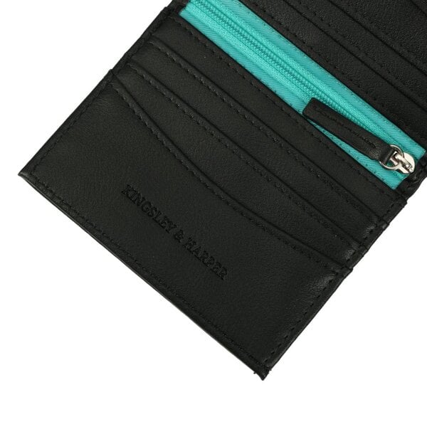 PU Leather Wallet - Modern Design with 8 Card Slots, Central Coin Compartment for Men