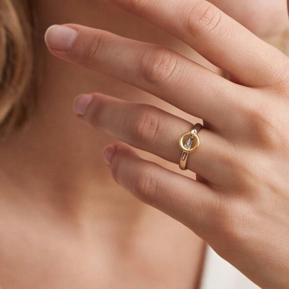 Gold Trip Two Tone Door Knocker Ring