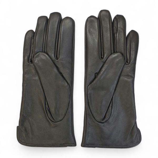 Infinity Leather Womens Italian Leather Winter Stitch Line Design Soft Wool Lining Gloves - L-GLV-301