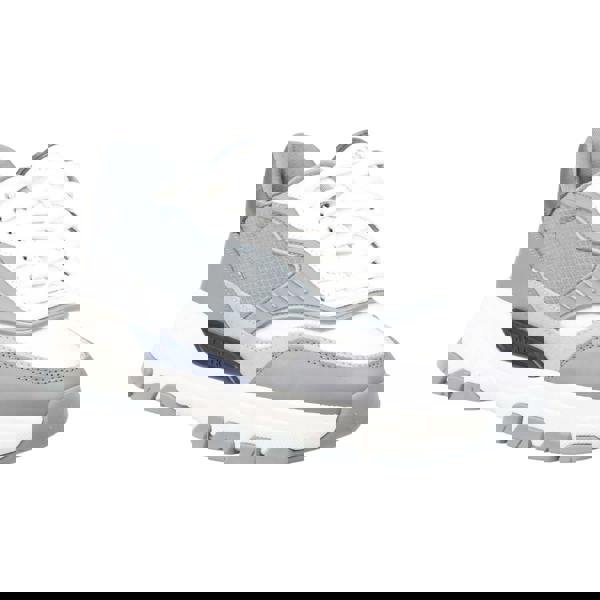 Lavair Mens Pacific 2.0 Leather Trainers - White/Grey - 