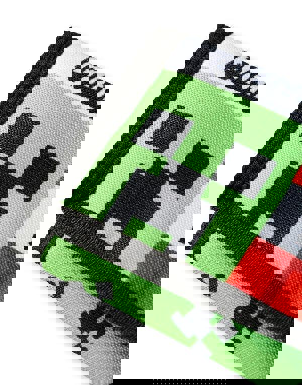 Minecraft Boys Green Creeper & TNT Strap Wallet (One Size)