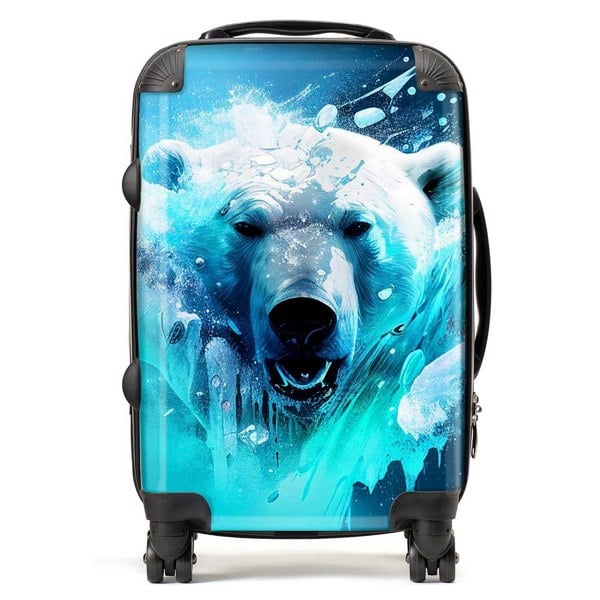 Warren Reed Polar Bear Face Splashart Suitcase