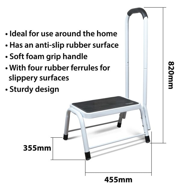 Aidapt Step Stool With Handrail