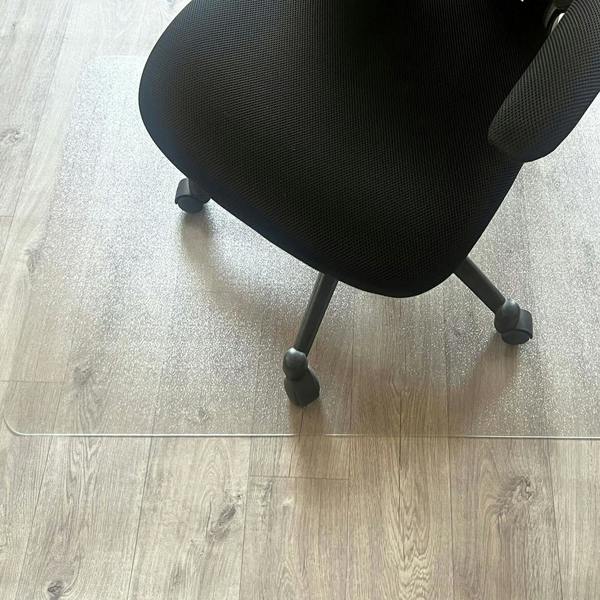 Marvelux Enhanced Polymer Chair Mat for Hard Floors – Clear Rectangular Office Floor Protector - Multiple Sizes