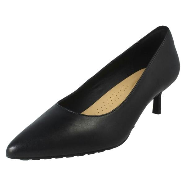 Clarks Ladies Clarks Slip On Pointed Toe Court Shoes Adela Court