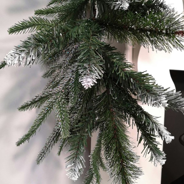 Samuel Alexander 1.8m Premier Christmas Artificial Fairmont Fir Snow Tipped Plain Green Garland