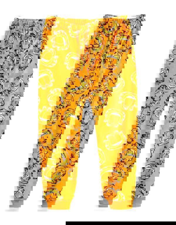 Garfield Unisex Kids Orange Big Face Long Sleeve Long Leg Pyjama Set